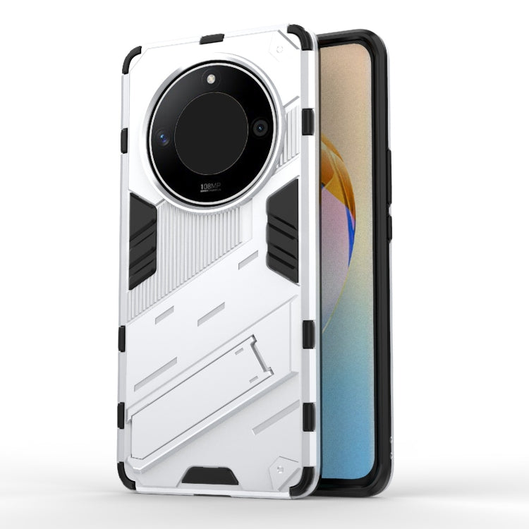 For Honor X50 5G Global / X9B Punk Armor 2 in 1 PC + TPU Phone Case with Holder(White) - Honor Cases by buy2fix | Online Shopping UK | buy2fix