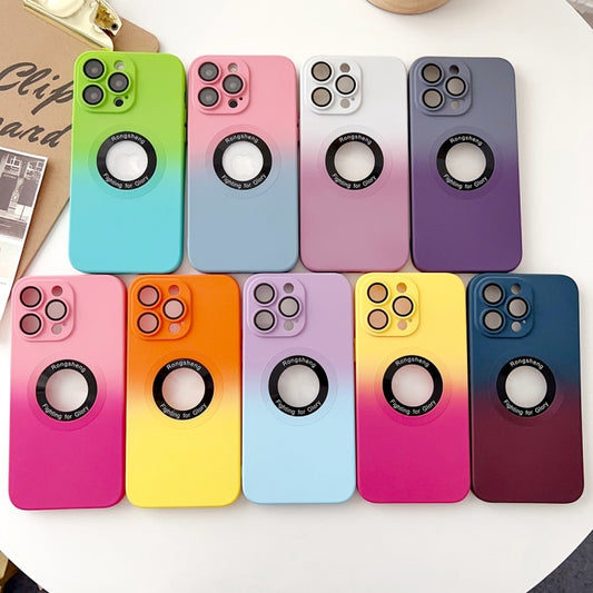 For iPhone 14 Pro Two-color Gradient MagSafe TPU Phone Case(Yellow+Red) by buy2fix
