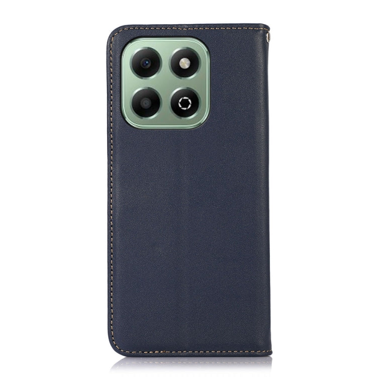 For Honor X6b KHAZNEH Nappa Top Layer Cowhide Leather Phone Case(Blue) - Honor Cases by buy2fix | Online Shopping UK | buy2fix