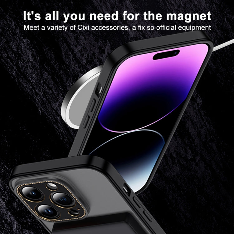 For iPhone 14 Pro Dial Plate Magsafe Phone Case(Purple) by buy2fix
