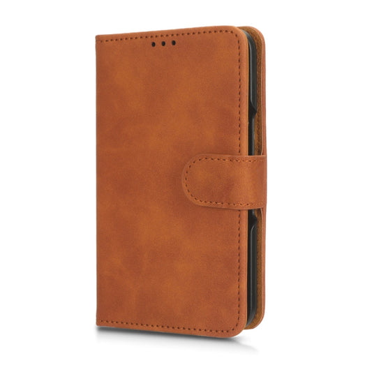 For Google Pixel Fold Skin Feel Magnetic Flip Leather Phone Case(Brown) by buy2fix