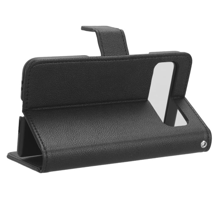 For Google Pixel Fold Lamb Texture Leather Phone Case(Black) by buy2fix