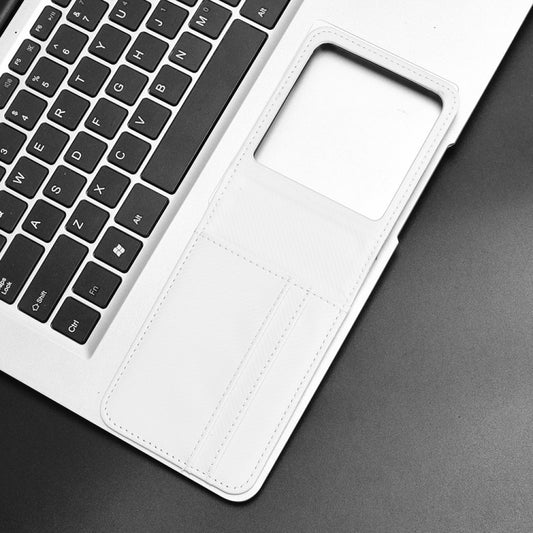 For Motorola Moto Razr 50 Card Slot PU Leather PC Phone Case(White) by buy2fix