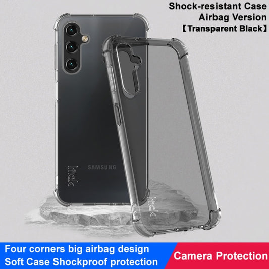 For Samsung Galaxy A25 5G imak Shockproof Airbag TPU Phone Case(Transparent Black) by imak
