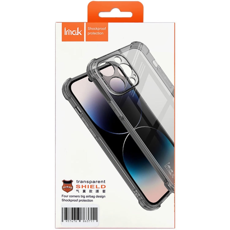 For Samsung Galaxy A25 5G imak Shockproof Airbag TPU Phone Case(Transparent Black) by imak