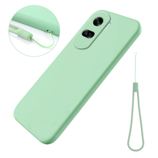 For Honor 90 Lite / X50i Solid Color Liquid Silicone Dropproof Full Coverage Phone Case(Green) by buy2fix