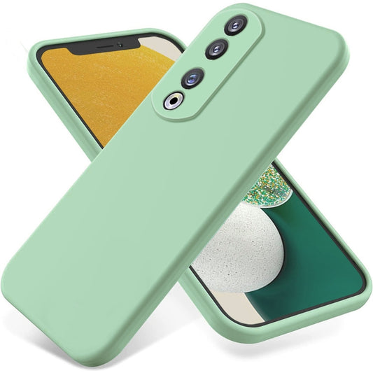 For Honor 90 Pro Solid Color Liquid Silicone Dropproof Full Coverage Phone Case(Green) - Honor Cases by buy2fix | Online Shopping UK | buy2fix