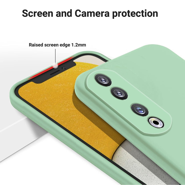 For Honor 90 Pro Solid Color Liquid Silicone Dropproof Full Coverage Phone Case(Green) - Honor Cases by buy2fix | Online Shopping UK | buy2fix