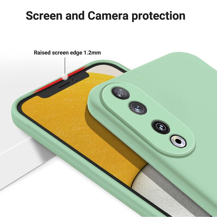 For Honor 90 Solid Color Liquid Silicone Dropproof Full Coverage Phone Case(Green) - Honor Cases by buy2fix | Online Shopping UK | buy2fix