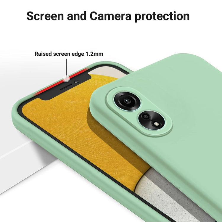 For Honor X5 Plus Solid Color Liquid Silicone Dropproof Full Coverage Phone Case(Green) - Honor Cases by buy2fix | Online Shopping UK | buy2fix