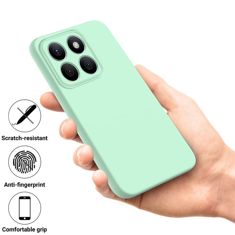 For Honor X8b Solid Color Liquid Silicone Dropproof Full Coverage Phone Case(Green) - Honor Cases by buy2fix | Online Shopping UK | buy2fix