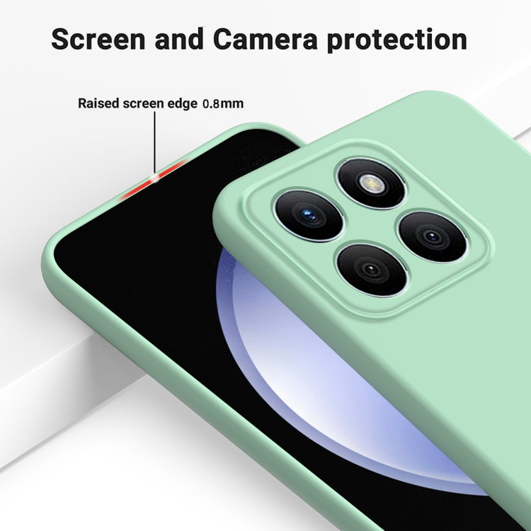 For Honor X8b Solid Color Liquid Silicone Dropproof Full Coverage Phone Case(Green) - Honor Cases by buy2fix | Online Shopping UK | buy2fix