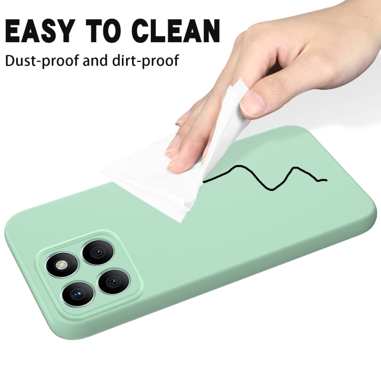 For Honor X8b Solid Color Liquid Silicone Dropproof Full Coverage Phone Case(Green) - Honor Cases by buy2fix | Online Shopping UK | buy2fix
