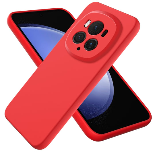 For Honor Magic6 Pro Solid Color Liquid Silicone Dropproof Full Coverage Phone Case(Red) - Honor Cases by buy2fix | Online Shopping UK | buy2fix