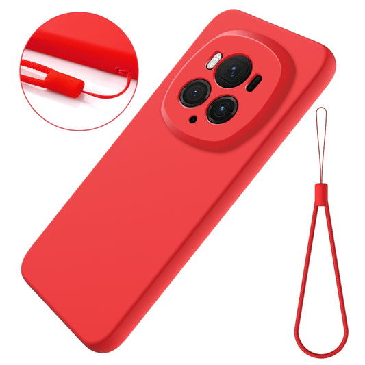 For Honor Magic6 Pro Solid Color Liquid Silicone Dropproof Full Coverage Phone Case(Red) - Honor Cases by buy2fix | Online Shopping UK | buy2fix