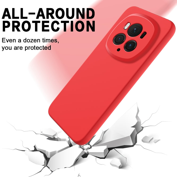 For Honor Magic6 Pro Solid Color Liquid Silicone Dropproof Full Coverage Phone Case(Red) - Honor Cases by buy2fix | Online Shopping UK | buy2fix