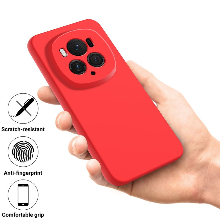 For Honor Magic6 Pro Solid Color Liquid Silicone Dropproof Full Coverage Phone Case(Red) - Honor Cases by buy2fix | Online Shopping UK | buy2fix