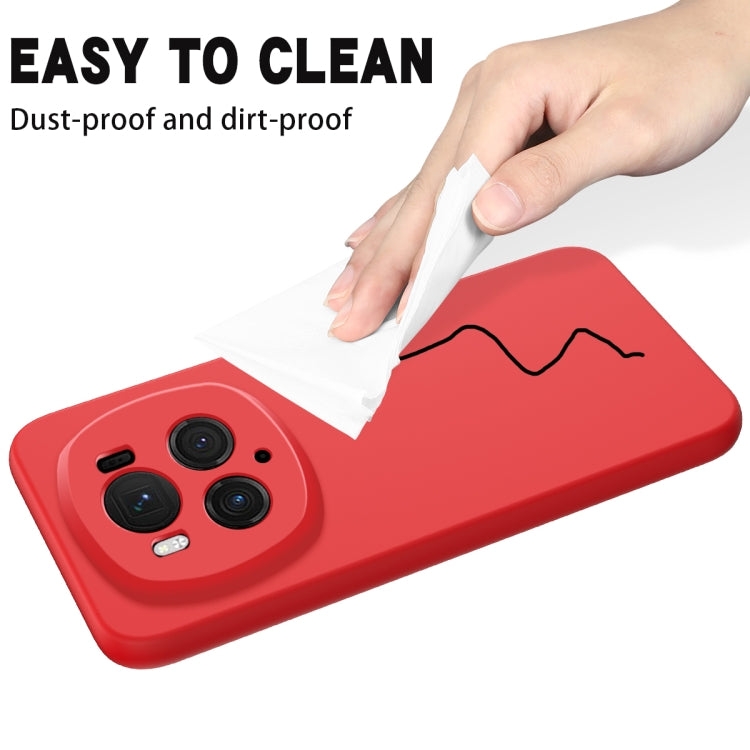 For Honor Magic6 Pro Solid Color Liquid Silicone Dropproof Full Coverage Phone Case(Red) - Honor Cases by buy2fix | Online Shopping UK | buy2fix