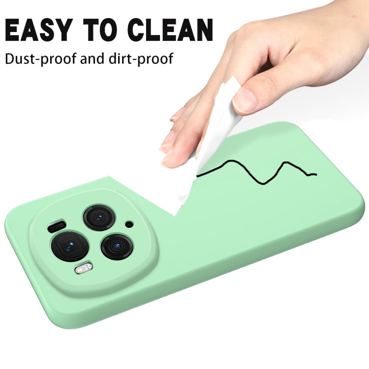 For Honor Magic6 Pro Solid Color Liquid Silicone Dropproof Full Coverage Phone Case(Green) - Honor Cases by buy2fix | Online Shopping UK | buy2fix