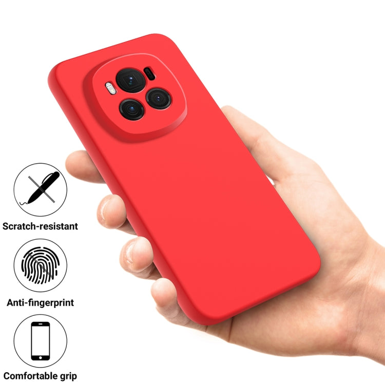 For Honor Magic6 Solid Color Liquid Silicone Dropproof Full Coverage Phone Case(Red) - Honor Cases by buy2fix | Online Shopping UK | buy2fix