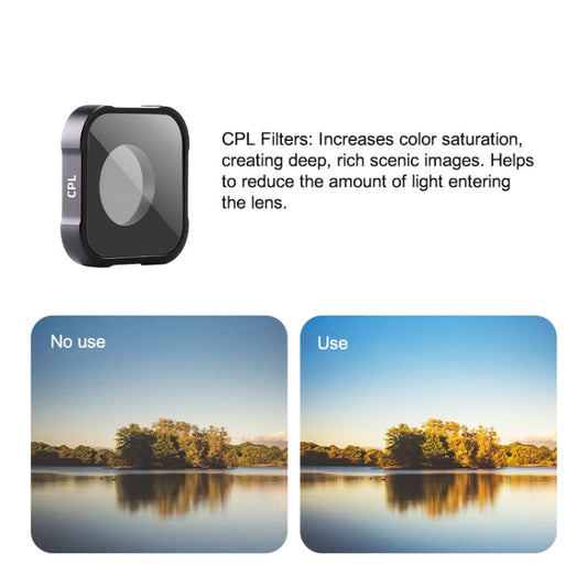 CPL Filter Action Camera Lens Filter For GoPro Hero11 Black / Hero11 Black mini / HERO10 Black / HERO9 Black by buy2fix