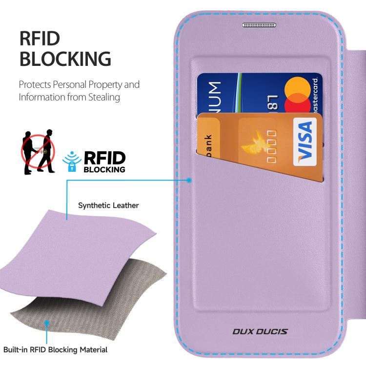 For iPhone 17 DUX DUCIS Skin X Pro Series Magsafe PC + TPU Phone Leather Case(Purple) - iPhone 17 Cases by DUX DUCIS | Online Shopping UK | buy2fix