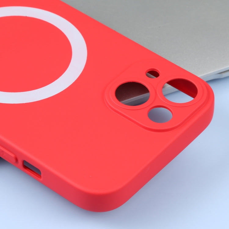 For iPhone 15 Liquid Silicone Magsafe Phone Case(Red) by buy2fix