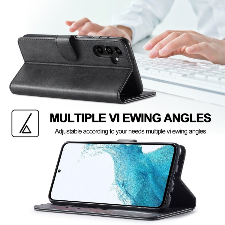 For Samsung Galaxy S23 FE 5G LC.IMEEKE Calf Texture Leather Phone Case(Black) - Galaxy S23 FE 5G Cases by LC.IMEEKE | Online Shopping UK | buy2fix