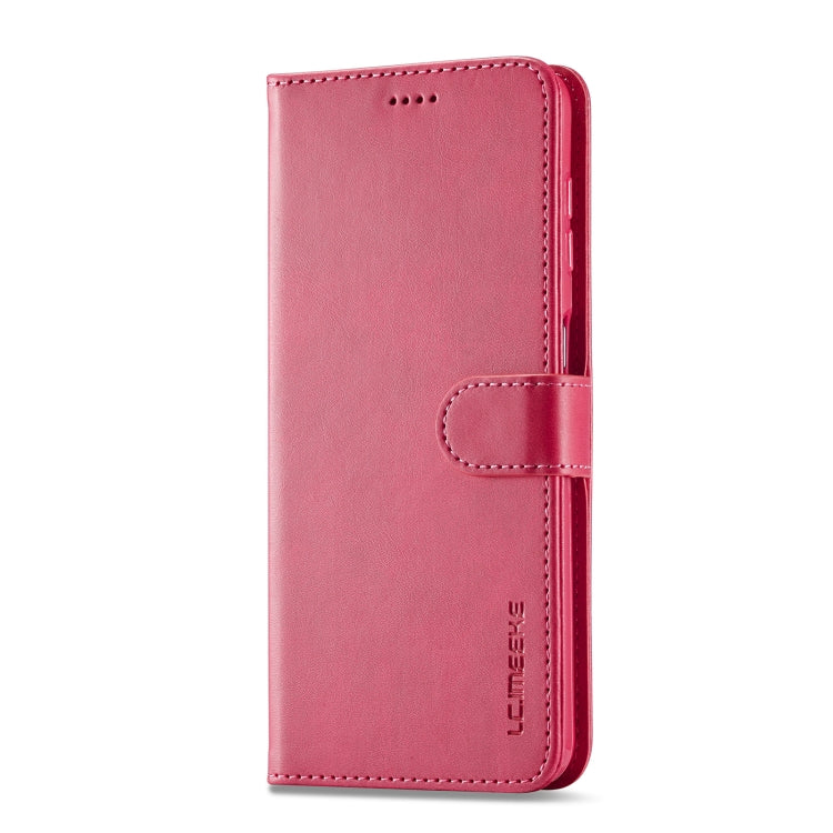 For Samsung Galaxy S23 FE 5G LC.IMEEKE Calf Texture Leather Phone Case(Red) - Galaxy S23 FE 5G Cases by LC.IMEEKE | Online Shopping UK | buy2fix
