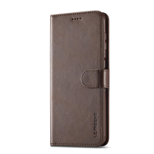 For Samsung Galaxy S23 FE 5G LC.IMEEKE Calf Texture Leather Phone Case(Coffee) by LC.IMEEKE