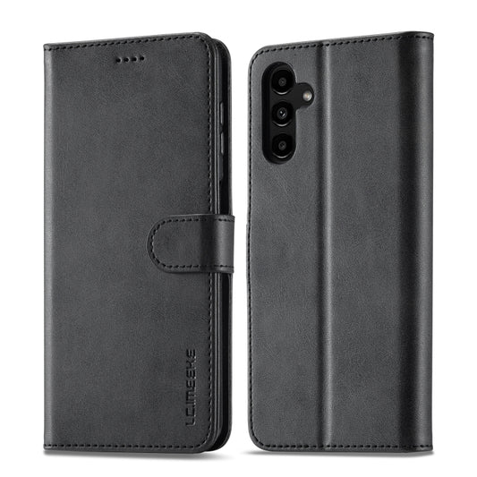 For Samsung Galaxy A15 5G LC.IMEEKE Calf Texture Leather Phone Case(Black) by LC.IMEEKE