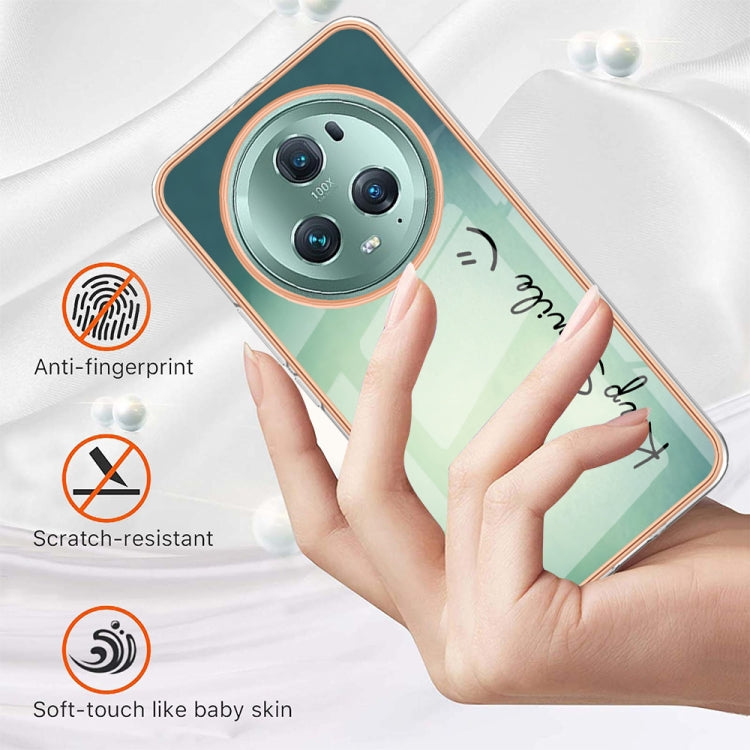 For Honor Magic 5 Pro Electroplating Marble Dual-side IMD Phone Case(Smile) - Honor Cases by buy2fix | Online Shopping UK | buy2fix