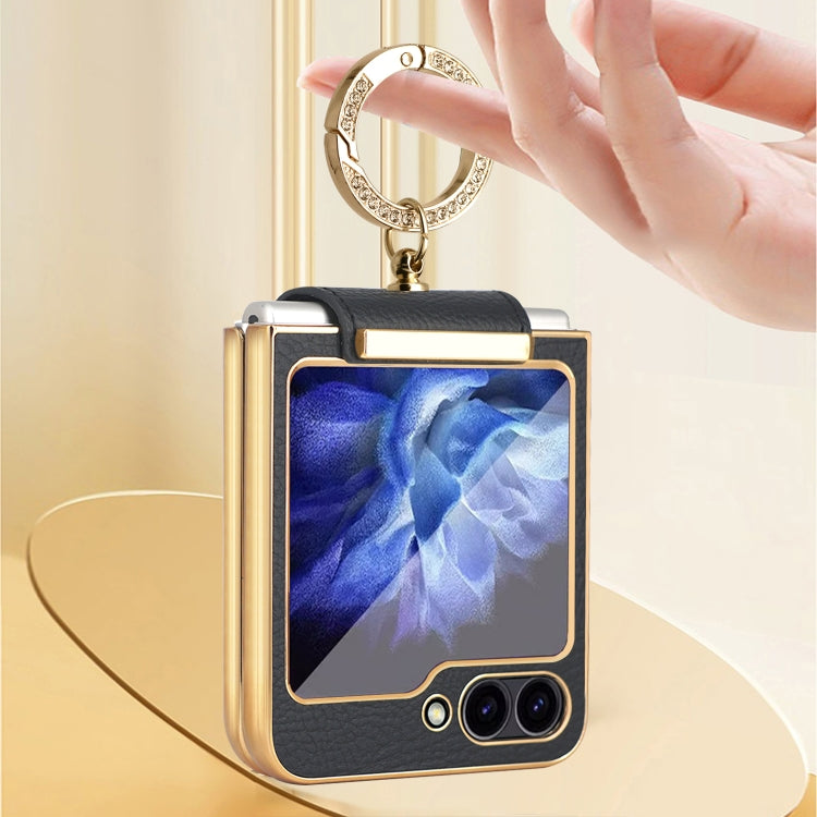 For Samsung Galaxy Z Flip6 Colorful PU Phone Case with Ring Holder(Orange) - Galaxy Z Flip6 5G Cases by buy2fix | Online Shopping UK | buy2fix
