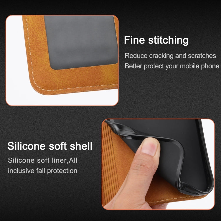 For iPhone 16 Pro Embossed Happy Cat Pattern Flip Leather Phone Case(Yellow) by buy2fix