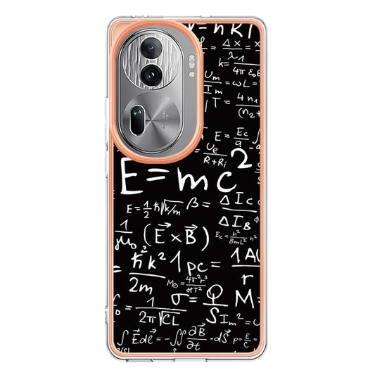 For OPPO Reno11 Pro 5G Global Electroplating Marble Dual-side IMD Phone Case(Equation) by buy2fix