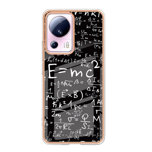 For Xiaomi 13 Lite 5G Electroplating Marble Dual-side IMD Phone Case(Equation) by buy2fix