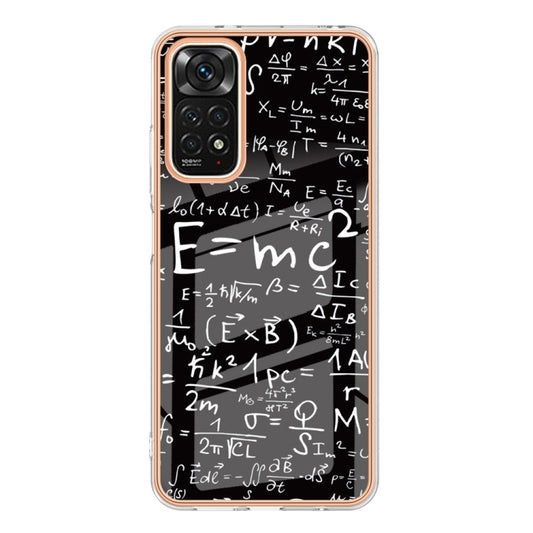 For Xiaomi Redmi Note 11s / Note 11 4G Electroplating Marble Dual-side IMD Phone Case(Equation) by buy2fix