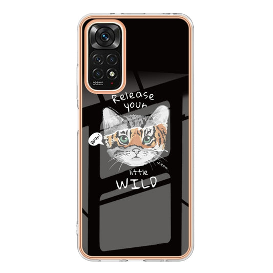 For Xiaomi Redmi Note 11s / Note 11 4G Electroplating Marble Dual-side IMD Phone Case(Natural Growth) by buy2fix