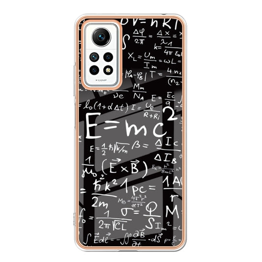 For Xiaomi Redmi Note 12 Pro 4G Global Electroplating Marble Dual-side IMD Phone Case(Equation) by buy2fix