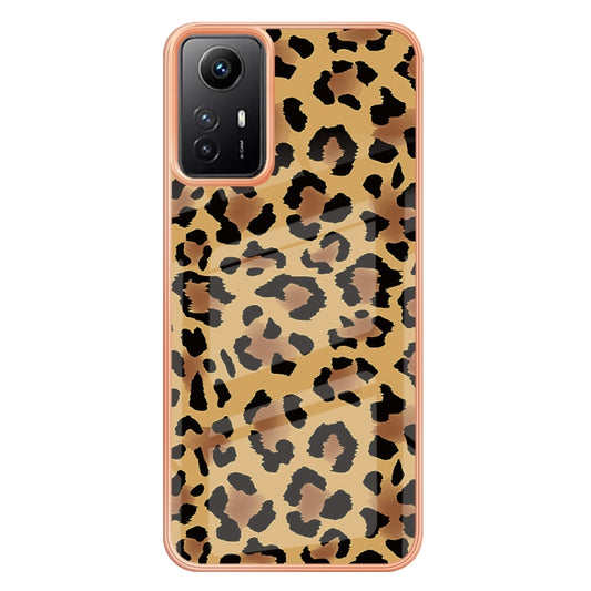 Xiaomi Redmi Note 12S 4G Electroplating Marble Dual-side IMD Phone Case(Leopard Print) by buy2fix