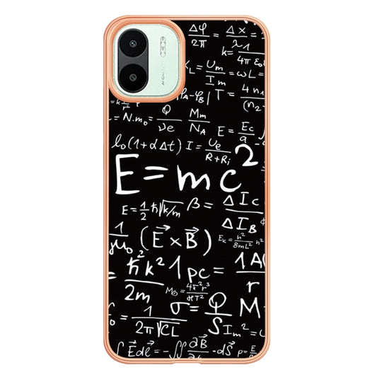 For Xiaomi Redmi A1 Electroplating Marble Dual-side IMD Phone Case(Equation) by buy2fix