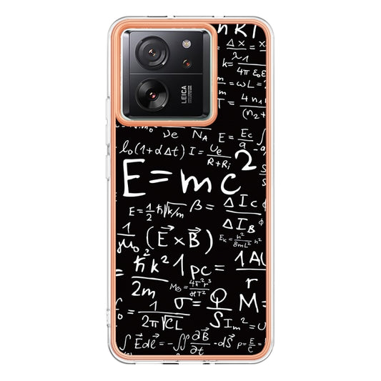 For Xiaomi 13T/13T Pro Electroplating Marble Dual-side IMD Phone Case(Equation) by buy2fix