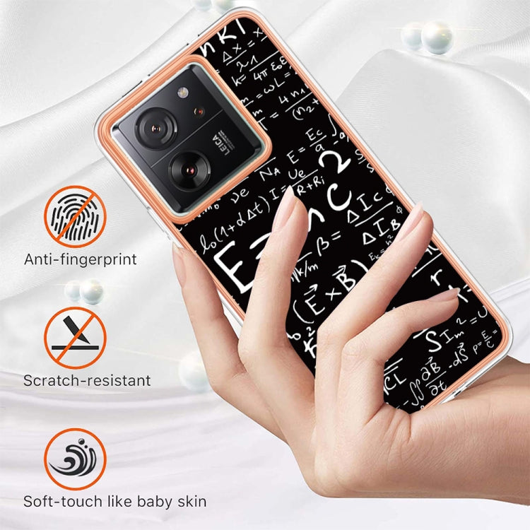 For Xiaomi 13T/13T Pro Electroplating Marble Dual-side IMD Phone Case(Equation) by buy2fix