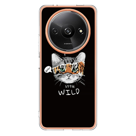 For Xiaomi Redmi A3 Electroplating Marble Dual-side IMD Phone Case(Natural Growth) by buy2fix