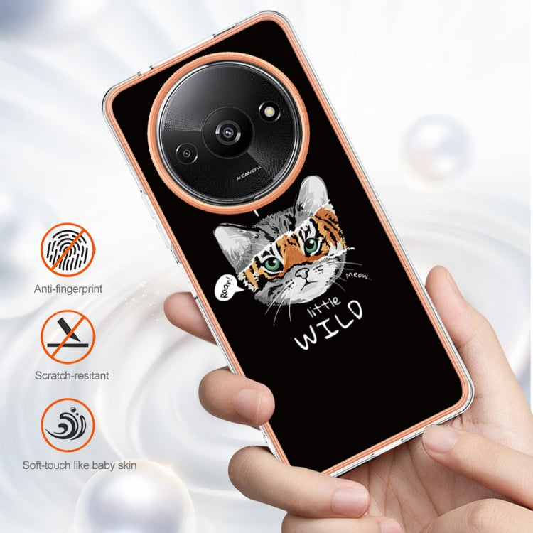 For Xiaomi Redmi A3 Electroplating Marble Dual-side IMD Phone Case(Natural Growth) by buy2fix