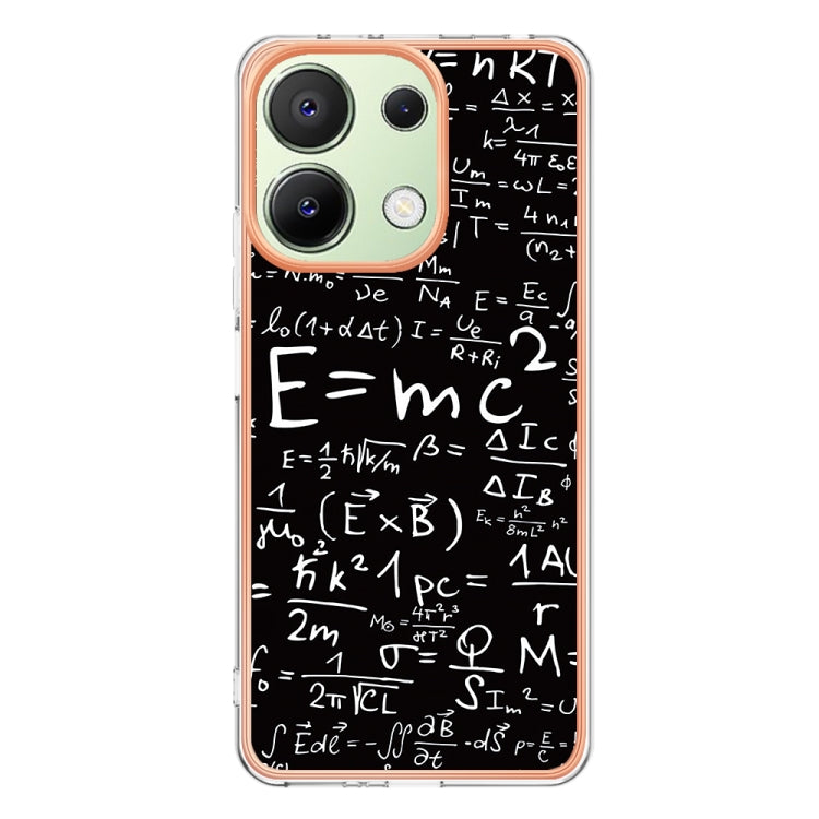For Xiaomi Redmi Note 13 4G Global Electroplating Marble Dual-side IMD Phone Case(Equation) - Xiaomi Cases by buy2fix | Online Shopping UK | buy2fix