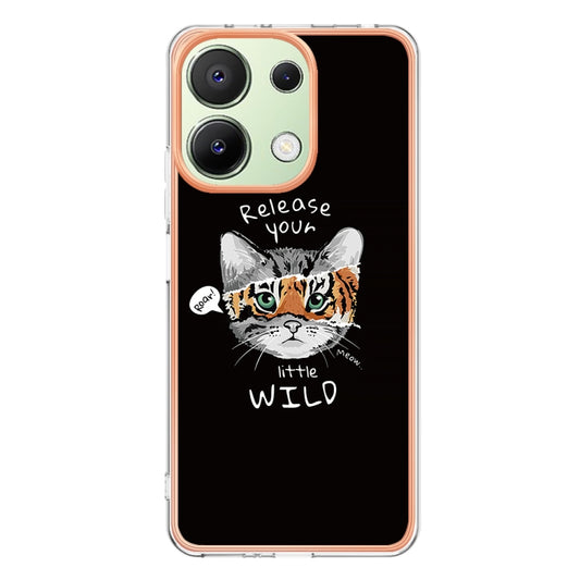 For Xiaomi Redmi Note 13 4G Global Electroplating Marble Dual-side IMD Phone Case(Natural Growth) by buy2fix