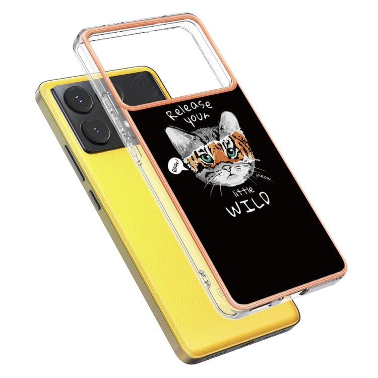 For Xiaomi Poco X6 Pro / Redmi K70E Electroplating Marble Dual-side IMD Phone Case(Natural Growth) - Xiaomi Cases by buy2fix | Online Shopping UK | buy2fix