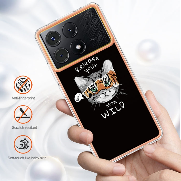 For Xiaomi Poco X6 Pro / Redmi K70E Electroplating Marble Dual-side IMD Phone Case(Natural Growth) - Xiaomi Cases by buy2fix | Online Shopping UK | buy2fix