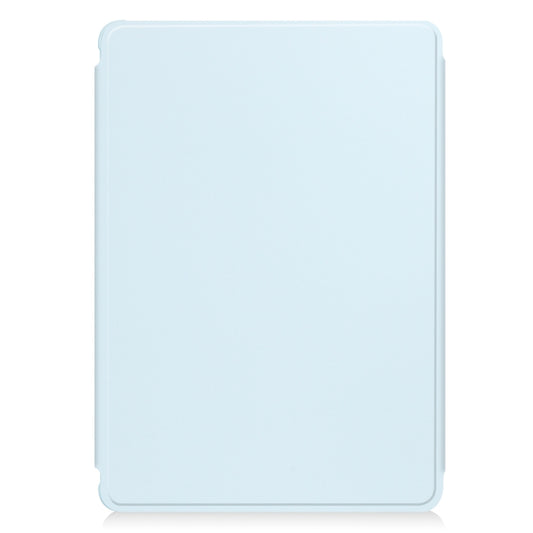 For Samsung Galaxy Tab A9+ 360 Rotation Transparent Smart Leather Case with Keyboard(Sky Blue) by buy2fix